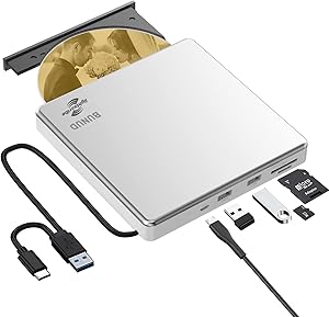 BUNUD External CD DVD Drive with LightScribe Review