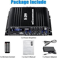 Romicta 4.1 Channel Bluetooth 5.0 Mini Audio Amplifier Receiver with Active Subwoofer Output — image 9