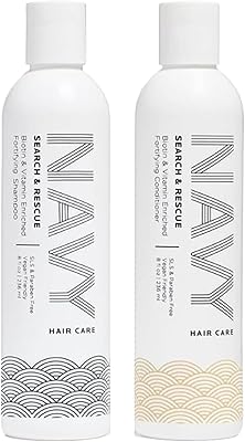 NAVY Hair Care Search and Rescue Shampoo & Conditioner Set, 8oz