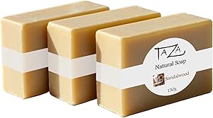 Taza Premium Sandalwood Natural Soap 5.3 oz Pack of 3