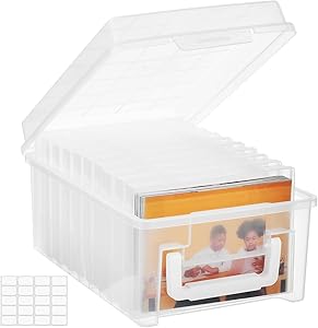 ALINK Photo Storage Box 5 x 7 In, 10 Inner Large Photo Keeper