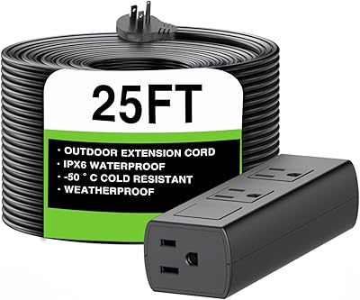 Zhenjiang 25FT Outdoor Extension Cord with Surge Protection