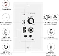 Herdio HWA-16BT In-Wall Audio Control Amplifier Receiver — image 2