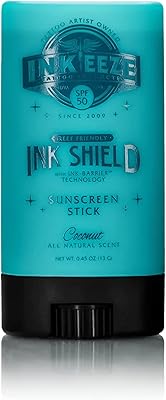 INK-EEZE Tattoo Sunscreen Stick SPF 50, 0.5oz