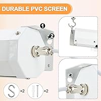 YODOLLA 72″ Motorized Projector Screen 16:9 — image 5