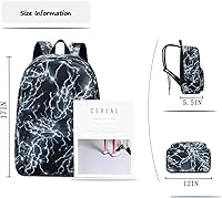 Boy School Backpack 17 Inches Lightweight Waterproof Laptop Bookbag — image 2