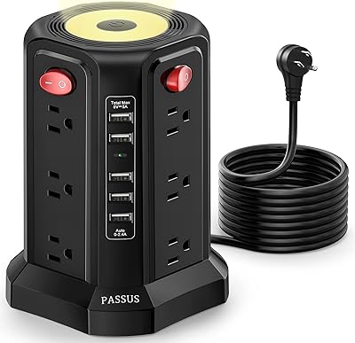 PASSUS XT-U3011 Power Strip Tower (10ft)