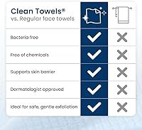 Clean Skin Club Clean Towels XL, 100% Biobased Face Towels, 100 Count — image 7