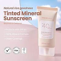 THANKYOU FARMER Sun Project Rice Tinted Mineral Sunscreen SPF 40 - 1.69 fl oz — image 2