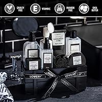Lovery Birthday Gifts Spa Kit for Men - Sandalwood and Oak Scented Bath Set — image 4