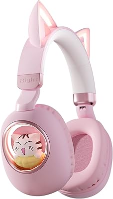 Xmenha MS-B4 Pink Cat Ear Headphones