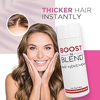 BOOST N BLEND Hair Fibers for Thinning Hair, Warm Cinnamon Brown (25g) — image 2
