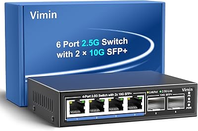 VIMIN 6-Port 2.5G Unmanaged Network Switch