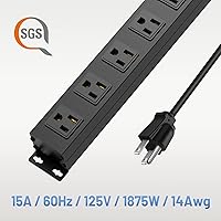 CFMASTER 8 Outlet Power Strip Surge Protector, 6ft — image 6