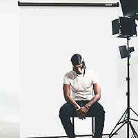 RAUBAY Retractable Pull Down White Screen Backdrop 59.8″ x 86.6″ — image 6