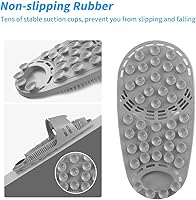 Kibhous Silicone Shower Foot Scrubber (Gray) — image 5