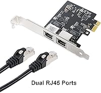 QINIYEK 2.5G PCIe Network Adapter with Dual RJ45 Ports — image 3