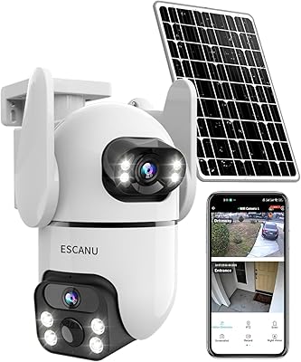 ESCANU QG8 Dual Lens Security Camera