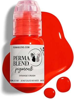 Perma Blend Orange Crush Bright Orange Tattoo Ink 0.5oz