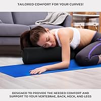 ForPro Full Round Bolster Pillow, Black, 6″ R x 26″ L — image 6