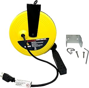 Aceland 25ft Retractable Extension Cord Reel with 3 Outlets Review