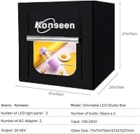 Konseen Photo Light Box 27x27 inch Studio Kit — image 2