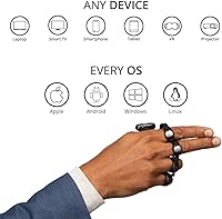 Tap Strap 2 Wearable Keyboard, Mouse & Air Gesture Controller (Large-2021) — image 3