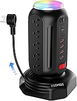 Tecmize 21-in-1 Power Strip with 30W PD Fast Charging and RGB Light — image 1