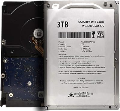 WL 3TB 7200RPM Internal Desktop Hard Drive