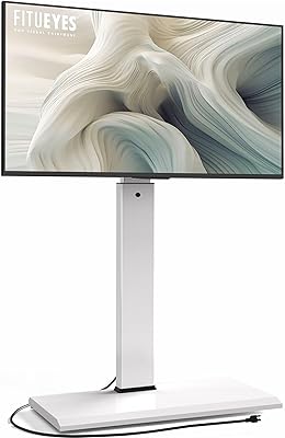 FITUEYES Floor Swivel TV Stand with Power Outlet for 32-65 Inch TVs