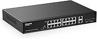 MokerLink POE-G1604GS 20-Port Gigabit PoE Switch — image 1