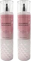Bath & Body Works Strawberry Snowflakes Fine Fragrance Body Mist 8oz (Pack of 2) — image 1