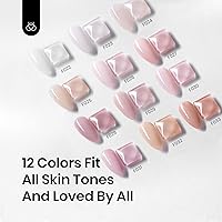 Beetles 12 Color Rubber Base Gel Polish, Nude Porcelain Doll Pink — image 4