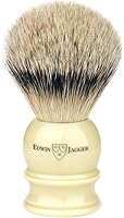 Edwin Jagger Large Silver Tip Badger Hair Shaving Brush with Drip Stand — image 2