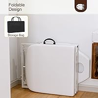 Paddie Portable Tattoo Chair with Storage Bag, White — image 5