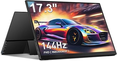 CAPERAVE 17.3-inch 144Hz Portable Gaming Monitor