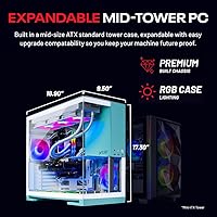 Skytech Gaming Aqua Desktop PC, Ryzen 7 7800X3D, AMD RX 9060XT 16GB, 32GB DDR5, 1TB SSD — image 8