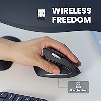 Perixx PERIMICE-713L Left-Handed Wireless Vertical Mouse — image 6