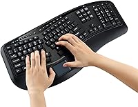 Adesso WKB-4500UB Wireless Ergonomic Keyboard with Touchpad — image 9