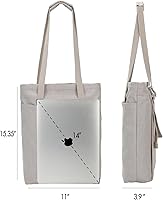 Tote Bag Backpack 2 in 1, Waterproof, 14″ Laptop — image 6