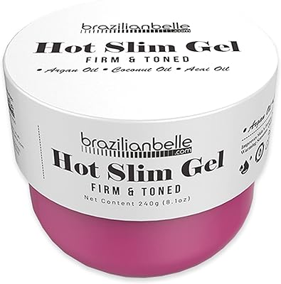 Brazilian Belle Cellulite Cream Hot Gel with Coconut Oil Extract 8.1oz