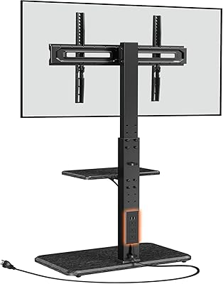 Perlegear PGFS06 Floor TV Stand with Power Outlet