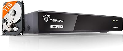TIGERSECU TS-2MP-302T08-1TB 8 Channel DVR Security Recorder
