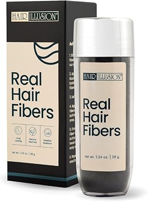 Hair Illusion Black Real Hair Fibers 38g