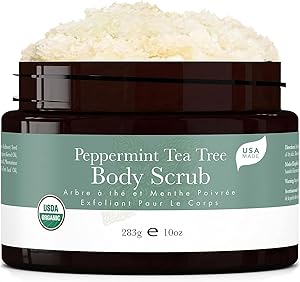 Beauty by Earth Peppermint Tea Tree Organic Body Scrub 10oz Review