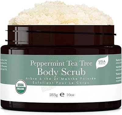 Beauty by Earth Peppermint Tea Tree Organic Body Scrub 10oz