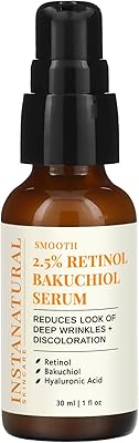 InstaNatural Retinol Serum 2.5% with Bakuchiol & Hyaluronic Acid 1oz