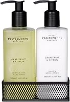 Pecksniff’s Hand Wash & Body Lotion Caddy Set (Grapefruit & Citron) - 10.1 Fl Oz Each — image 1