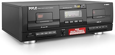 PyleUSA PT659DU.5 Dual Stereo Cassette Tape Deck