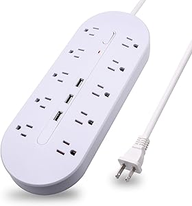 Richtmall 2 Prong Power Strip with USB Ports and Surge Protection Review